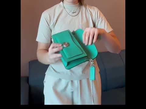Coach Tabby Wallet in Chain GREEN